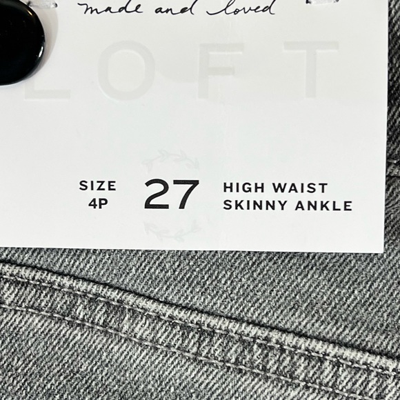 Loft Skinny Ankle High Waist Jeans - Picture 5 of 5